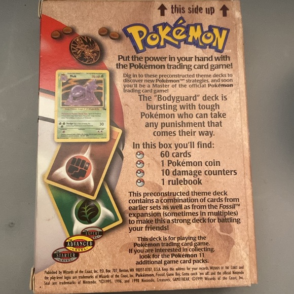 1999 Pokémon "BodyGuard" Fossil Theme Deck complete - Picture 9 of 12